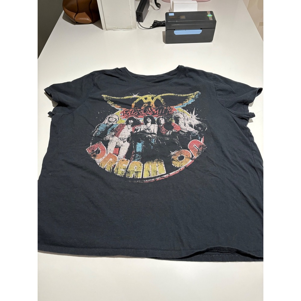 SALE! Aerosmith/Dream On Black Vintage Graphic Tee - Short Sleeve